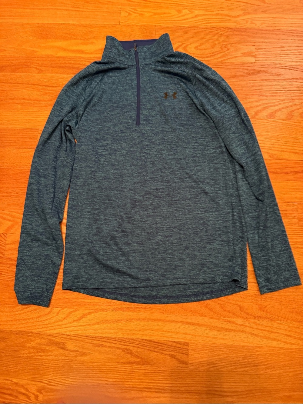 Under Armour Men’s Heathered Dark Blue 1/4 Zip Performance Pullover